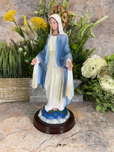 Divine Miracles Await: Our Lady of the Miraculous Resin Statue - 30 cm Tall Religious Home Decor-OsirisTradingUK