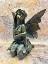 Load image into Gallery viewer, Serene Woodland Fairy Resin Statue, 18cm – Mystical Figurine with Delicate Wings for Home or Garden
