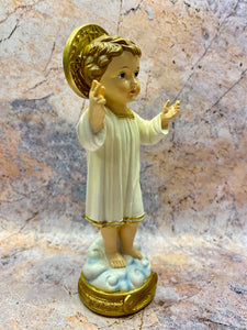 Divine Child Jesus Resin Statue, Blessed Christ Child Figurine for Spiritual Decor, Christian Faith Ornament, Religious Art Collectible 24cm-OsirisTradingUK