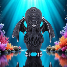 Load image into Gallery viewer, Cute Cthulhu Figurine 10.5cm | Gothic Mythical Creature Ornament | Winged Resin Decor
