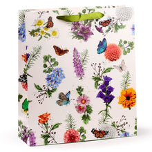 Load image into Gallery viewer, 5x Extra Large Gift Bags - Butterfly Meadows Nature Design with Handles &amp; Tag
