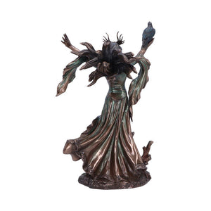 Bronzed Morgan Le Fay Statue - Celtic Mythology Gothic Ornament Nemesis Now 25cm