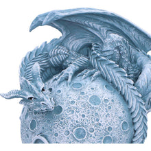 Load image into Gallery viewer, Lunar Moon Planet Fantasy Dragon Statue Gothic Celestial Figurine Mystical Art
