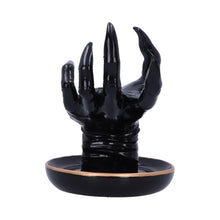 Load image into Gallery viewer, Gothic Black Hand Jewellery Holder 18.2cm | Glossy Resin Finish for Rings, Bracelets &amp; Accessories
