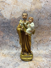 Load image into Gallery viewer, Saint Joseph with Child Jesus Resin Statue, Spiritual Catholic Decor, Fatherly Devotion-OsirisTradingUK

