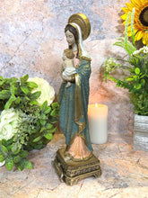 Load image into Gallery viewer, Religious Resin Statue of Virgin Mary with Infant Jesus - Mother&#39;s Love - 30 x 9.5 cm - Spiritual Decor, Symbol of Faith-OsirisTradingUK
