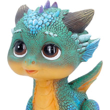Load image into Gallery viewer, Blaze Mini Dragon Statue Cute Baby Fantasy Figurine Ornament  Mythical Decor
