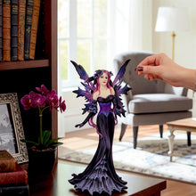 Load image into Gallery viewer, Gothic Fairy Figurine Purple Dark Fantasy Angel Statue Collectible Ornament Art
