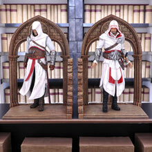 Load image into Gallery viewer, Assassin’s Creed Bookends Altaïr Ezio Figures Gamer Shelf Ornament Collectible

