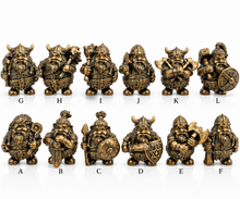 Charger l'image dans la galerie, Viking Figurines Set of 12 Norse Warriors Nordic Miniature Ornaments Collectibles
