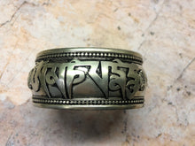 Load image into Gallery viewer, Antique Effect Om Adjustable Healing Bangle Hand Made in Tibet-OsirisTradingUK
