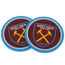 Load image into Gallery viewer, West Ham United Silicone 2 Coasters – Official Hammers Licensed Merchandise
