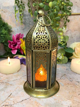 Load image into Gallery viewer, Antique Effect Moroccan Style Lantern Multicoloured Candle Tealight Holder Seasonal Decor Home Lighting Ornament-OsirisTradingUK
