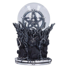 Load image into Gallery viewer, Cult Cuties Snow Globe Gothic Cat Witch Pentagram Occult Ornament Collectibles
