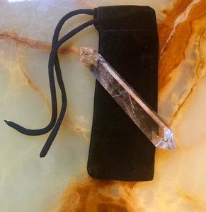 Clear Quartz Faceted Wand Master Healer Healing Crystal Point Prism Carved Reiki Chakra Meditation Therapy Stone-OsirisTradingUK