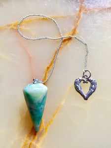 Amazonite Guardian Angel Powerful Pendulum Crystal Reiki Healing Chakra Fortune Telling Dowser