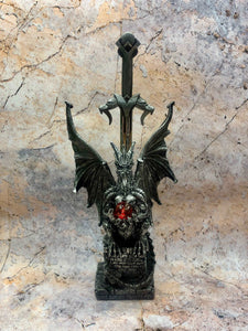 Dragon Decorative Ornament Letter Opener Fantasy Myth Figurine Mythical Creatures Collection Hand Made from Designer Resin-OsirisTradingUK