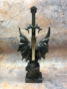 Dragon Decorative Ornament Letter Opener Fantasy Myth Figurine Mythical Creatures Collection Hand Made from Designer Resin-OsirisTradingUK