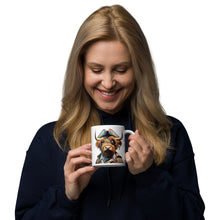 Load image into Gallery viewer, Highland Cow Pirate Mug – 11oz Fun Animal-Themed Coffee Cup with Pirate Design
