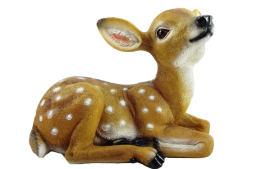 Entzückende Baby Hirsch Dekoration Figur Fawn Ornament Sammler Statue Tier