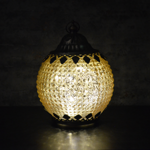 Moroccan Style Lantern with LED Light House Decoration Seasonal Lighting-OsirisTradingUK