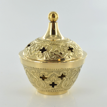 Load image into Gallery viewer, Brass Plated Incense Burner Spiritual Altar Home Decoration Space Clearing-OsirisTradingUK
