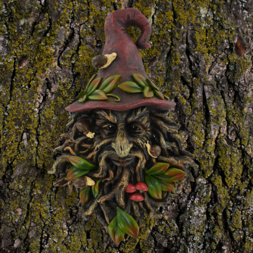 Baum Gesicht Ent Zauberer Wand Plaque Fantasy Garten Ornament Home Dekoration Figur