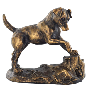 Jack Russell Bronze Effect Dog Sculpture Statue Ornament Gift-OsirisTradingUK