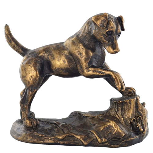 Jack Russell Bronze Effect Dog Sculpture Statue Ornament Gift-OsirisTradingUK