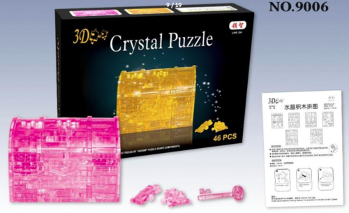 Creative 3D Crystal Treasure Box Puzzle Decoration 46 Pieces Building Blocks-OsirisTradingUK