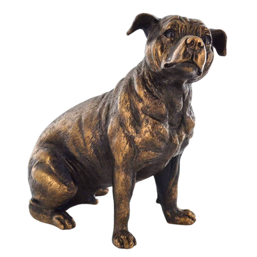 Staffordshire Bull Terrier Bronze Dog Sculpture – OsirisTradingUK
