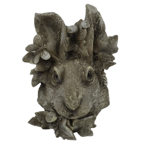 Hare Wall Plaque Garden Ornament Rabbit Wiccan Pagan Decor Sculpture-OsirisTradingUK