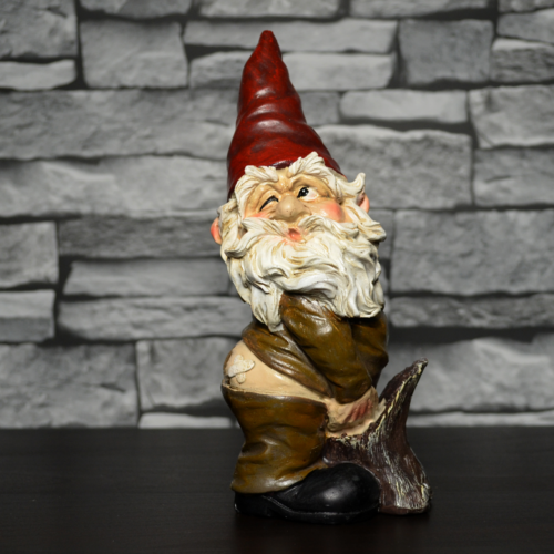 Cheeky Gnome Garden Ornament Lawn Decoration Mythical Creature Gift-OsirisTradingUK