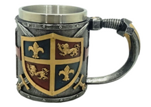 Laden Sie das Bild in den Galerie-Viewer, Medieval Style Templar Tankard Beer Glass Stein Crusader Table Decoration-OsirisTradingUK
