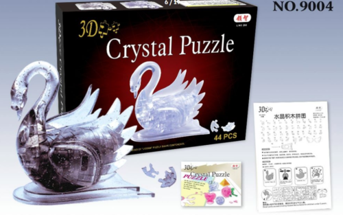 Creative 3D Crystal Swan Puzzle Decoration 46 Pieces Building Blocks-OsirisTradingUK