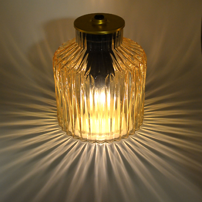 Pale Gold LED Moroccan Style Glass Battery Powered Lantern Home Decor Lighting-OsirisTradingUK