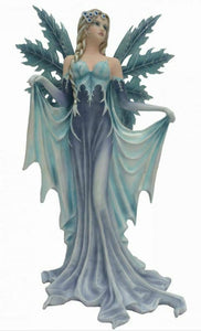 Large Ice Winter Fairy Sculpture Statue Mythical Creatures Figure Gift Ornament