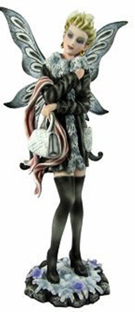 Black Winter Fairy Display Figurine Statue Ornament-OsirisTradingUK