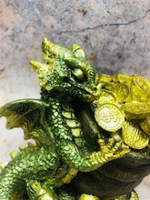 Charger l&#39;image dans la galerie, Whimsical Green Dragon Fantasy Figurine Dragons Collection Made from Resin-OsirisTradingUK
