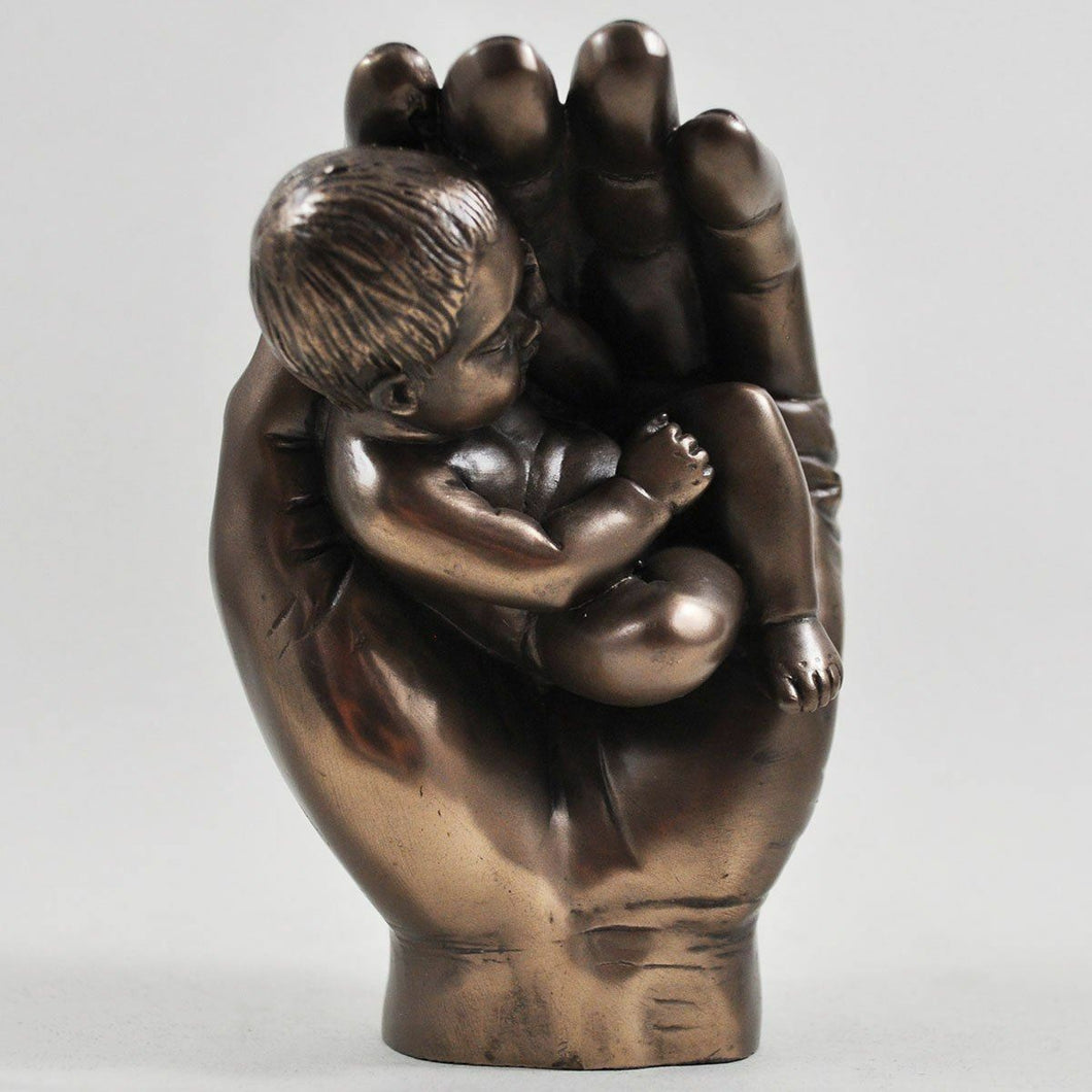 Bronze Effect Baby Gift Idea Christening Keepsake Present Sculpture