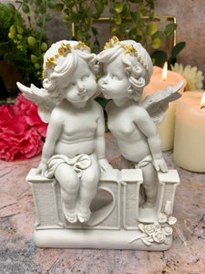 Guardian Angel Figurine Cherub Statue Love Ornament Sculpture Gift-Collectables:Fantasy, Myth & Magic:Mythical Creatures:Angels-OsirisTradingUK