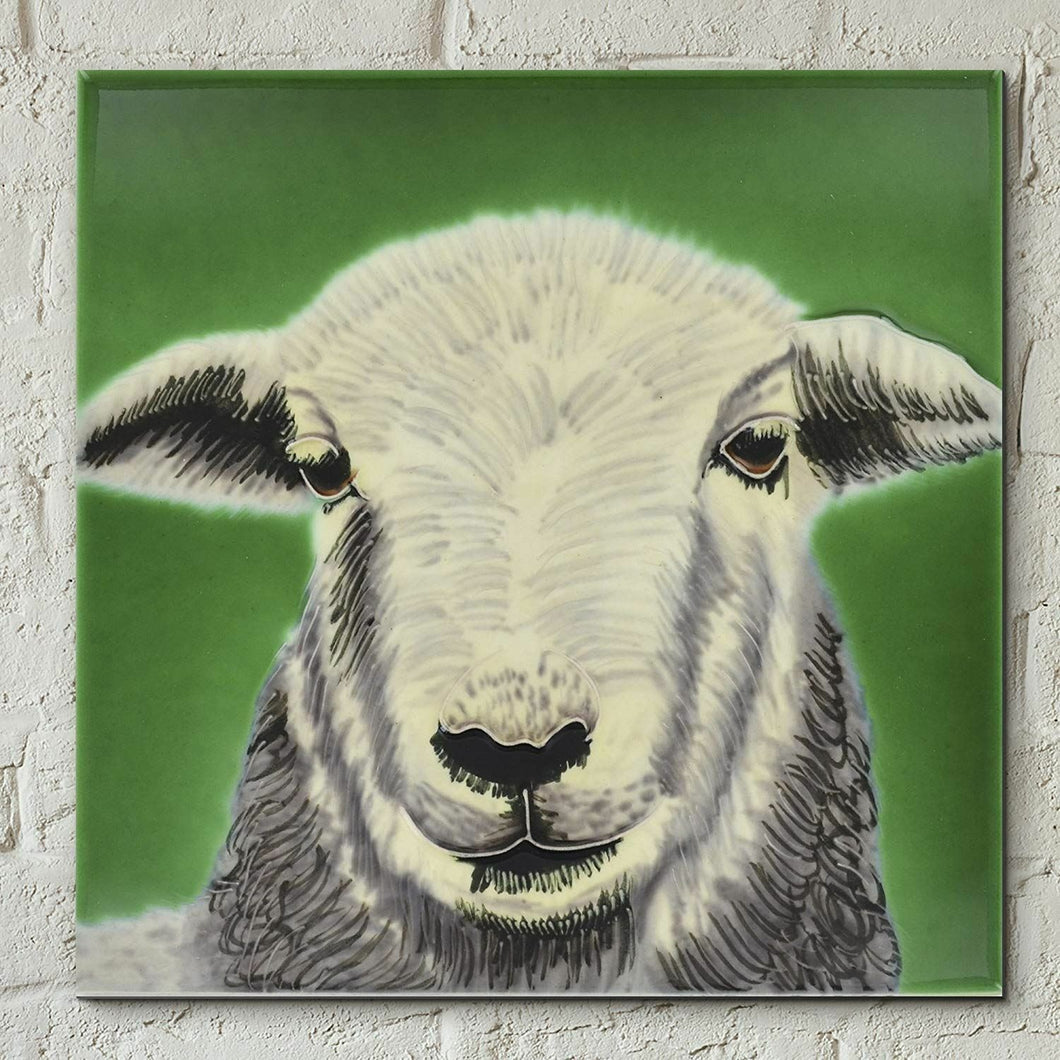 Herdwick Sheep by Sonia Johnson Decorative Ceramic Tile 8x8