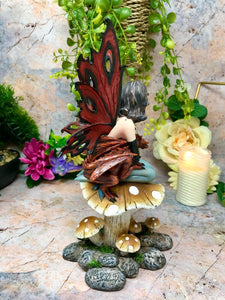 Fairy with Dragon Companion Figurine Statue Ornament