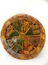 Load image into Gallery viewer, Pagan Wheel of the Year Pagan Incense Holder Wiccan Altar Sculpture Decoration
