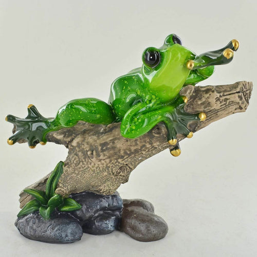 Forest Frog Figurines Frog Ornaments Unusual Statue Animal Toad Garden Outdoor-OsirisTradingUK