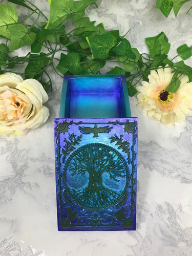 Tree of Life Tarot Box Altar Decoration Home Ornament Wicca Pagan Style-OsirisTradingUK
