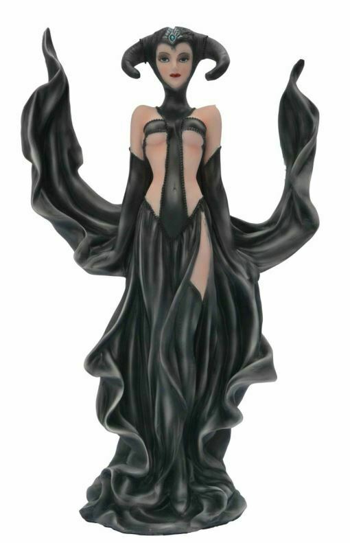 Black Queen Malefic Female in Black Dress Figurine Statue Ornament Gift