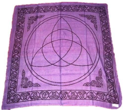 Triquetra Altar Tarot Cloth Cotton Wicca Pagan New Design-OsirisTradingUK