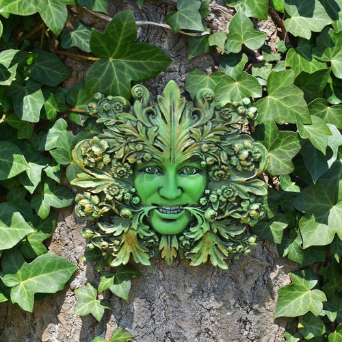 Green Goddess Green Woman Greenman Decorative Garden Wall Plaque Ornament-OsirisTradingUK