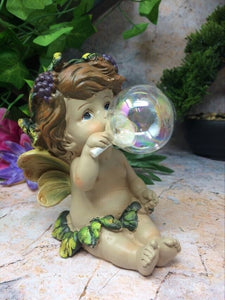 Pair of Guardian Angel Figurine Flower Fairies Statue Ornament Sculpture Gift-OsirisTradingUK